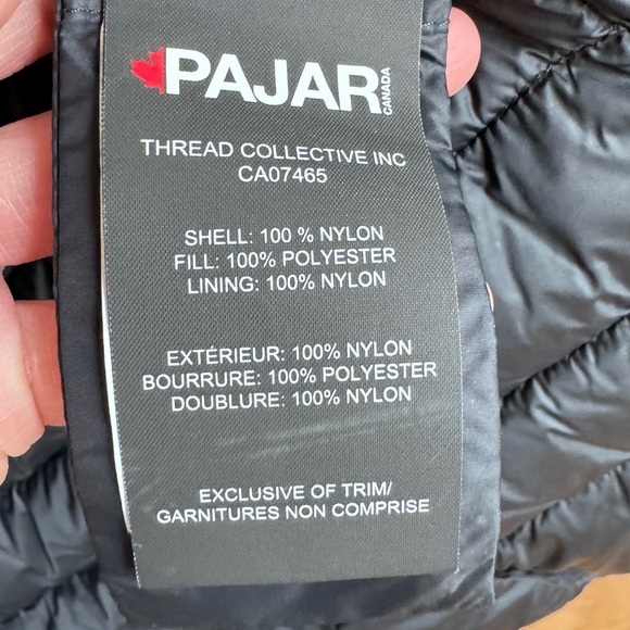 PAJAR Zip Up Black Coat With Hoodie in XS size - Picture 9 of 17